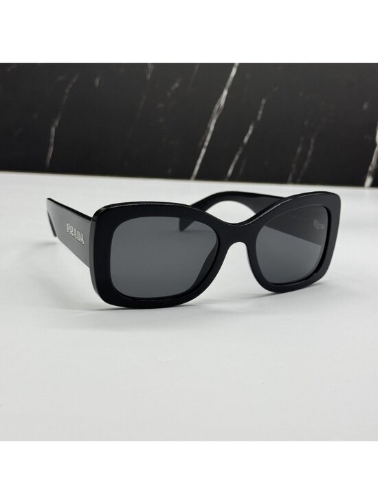 Prada PRA08S 1AB5S0 Black Women Sunglasses Authentic NEW